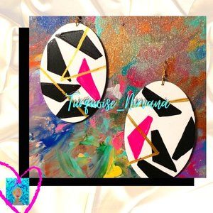 L-78: Big Betsy Geo Earrings